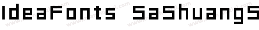 IdeaFonts SaShuangS字体转换